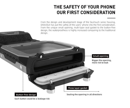 DiveVolk SeaTouch 4 Max waterproof seal design