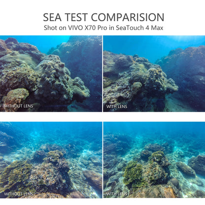 SeaTouch 4 Max underwater housing lens comparison