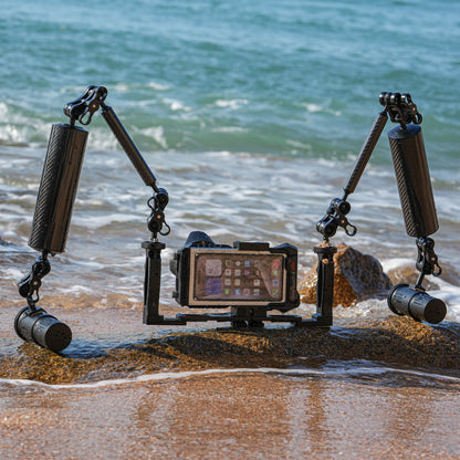 DiveVolk SL120 Underwater Light on Beach Rock