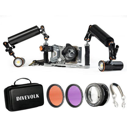 DIVEVOLK SeaTouch 4 Max Platinum Underwater Housing Almighty Kit 