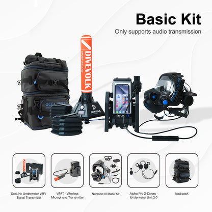 DIVEVOLK x Ocean Reef SeaLink Neptune Underwater Communication & Livestream Kit