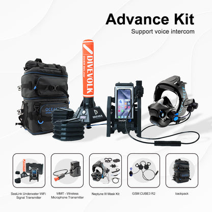 DIVEVOLK x Ocean Reef SeaLink Neptune Underwater Communication & Livestream Kit
