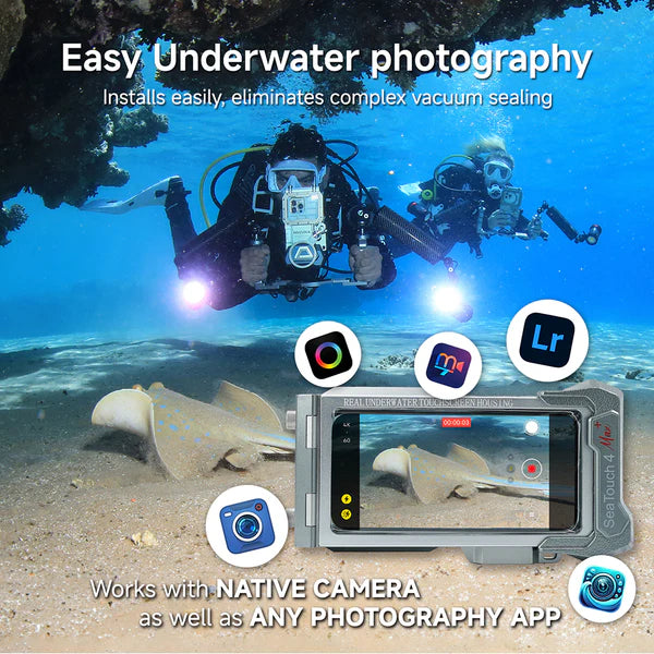 DADDP-DIVEVOLK SeaTouch 4 Max Platinum Underwater Touchscreen Housing for Smartphone