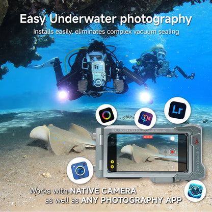 DADDP-DIVEVOLK SeaTouch 4 Max Platinum Underwater Touchscreen Housing for Smartphone
