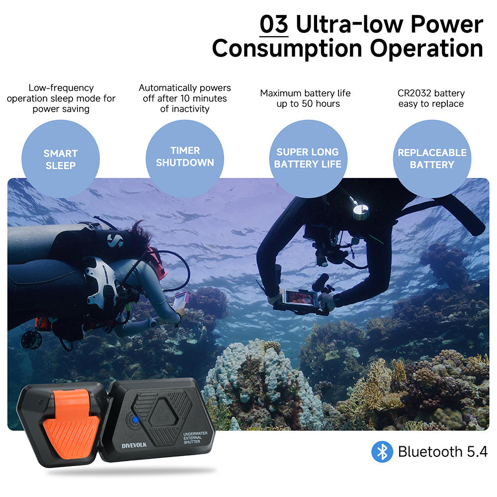 Pre-Order (Ships Oct 15)-DIVEVOLK Underwater External Shutter for Seatouch 6 pro Underwater Housing