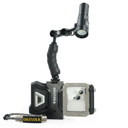 DiveVolk underwater light arm for SeaTouch 4 Max housing