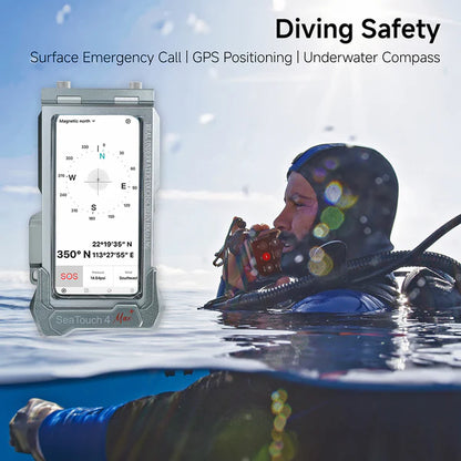 DADDP-DIVEVOLK SeaTouch 4 Max Platinum Underwater Touchscreen Housing for Smartphone