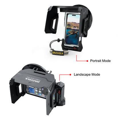 DiveVolk SeaTouch 4 Max Portrait and Landscape Mode