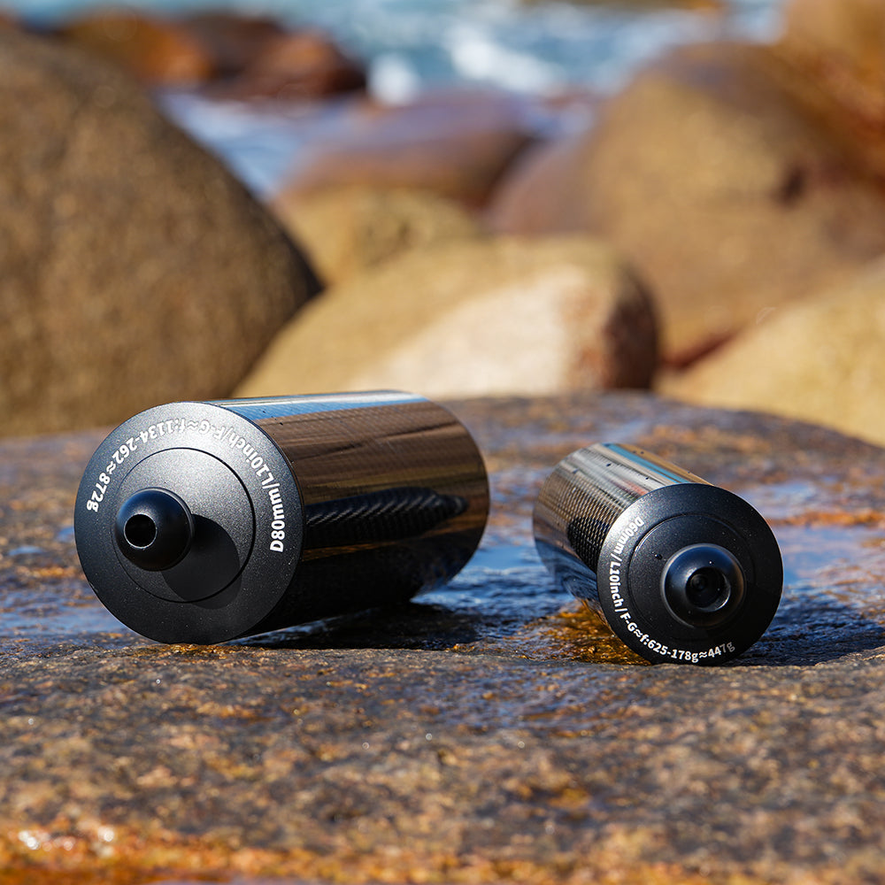 DiveVolk float arms on rock for underwater photography