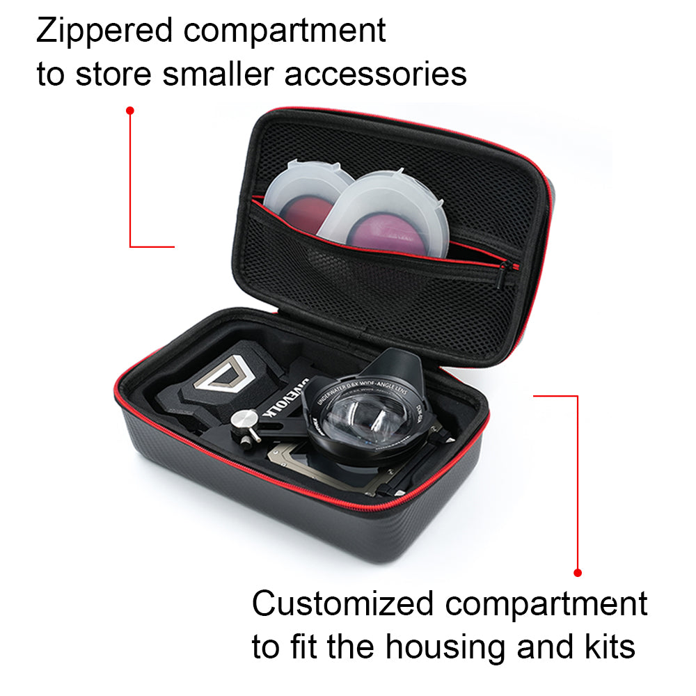DiveVolk SeaTouch 4 housing travel case interior