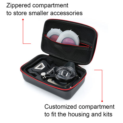 DiveVolk SeaTouch 4 housing travel case interior