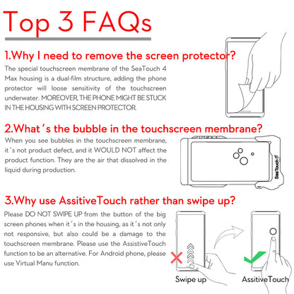 SeaTouch 4 Max: Top 3 FAQs for underwater housing