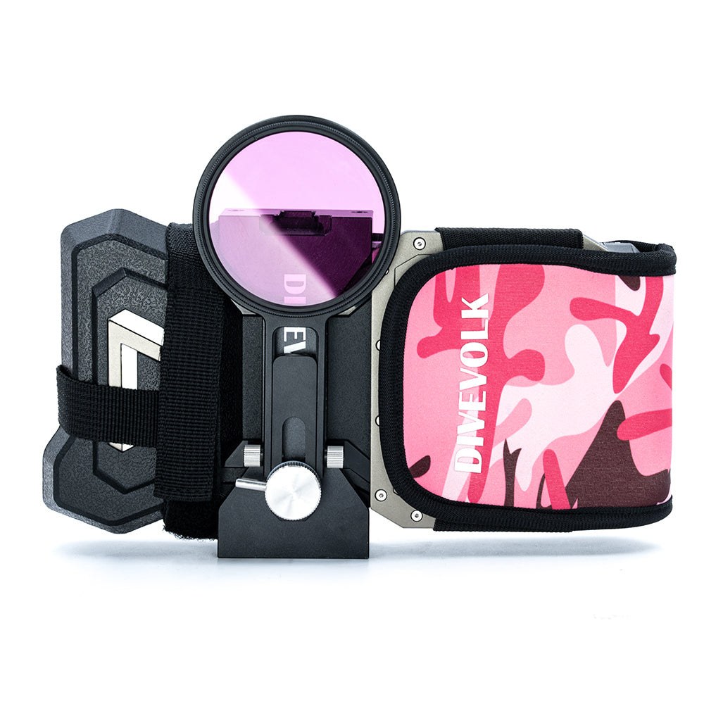DiveVolk SeaTouch Housing Pink Camo Protective Cover