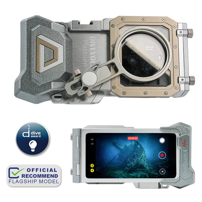DADDP-DIVEVOLK SeaTouch 4 Max Platinum Underwater Touchscreen Housing for Smartphone