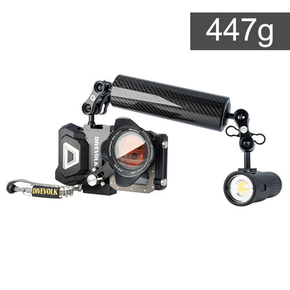 DiveVolk float arm for underwater photography with 447g buoyancy