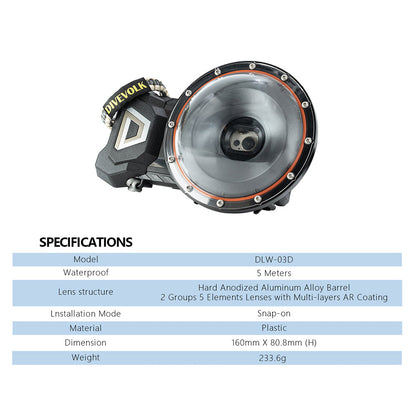 DiveVolk SeaTouch 4 Max Dome Lens